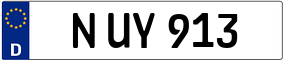 Trailer License Plate